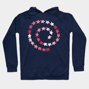 Viva Magenta Spiral of Stars Hoodie